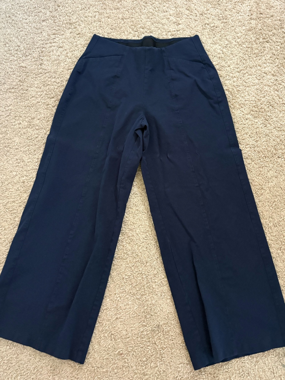 Old Navy Navy Wide-Leg Trousers
